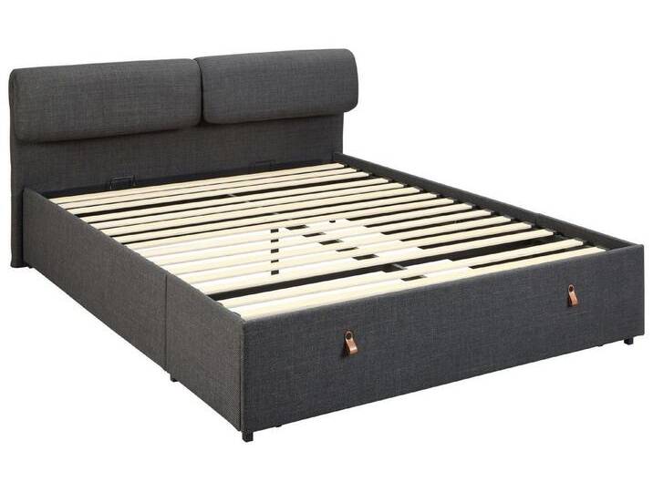 ACTONA GROUP Polsterbett Calvi, Bett, dunkelgrau, schwarz, verstellbar, versteckter Stauraum,160x200cm, grau ACTONA GROUP Polsterbett Calvi, Bett, dunkelgrau, schwarz, verstellbar, versteckter Stauraum,160x200cm, grau von ACTONA-GROUP