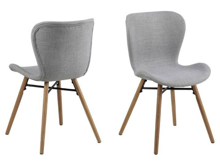 ACTONA GROUP Polsterstuhl (2er-Set) in Grau, Polyester - 47x82,5x53cm (BxHxT) (2er-Set), grau von ACTONA-GROUP