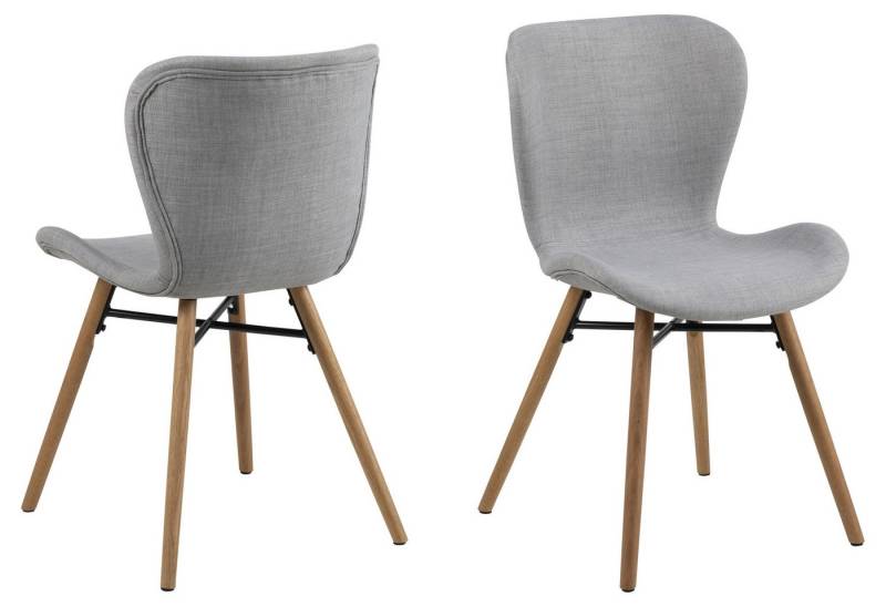 ACTONA GROUP Polsterstuhl (2er-Set) in Grau, Polyester - 47x82,5x53cm (BxHxT) (2er-Set) von ACTONA GROUP