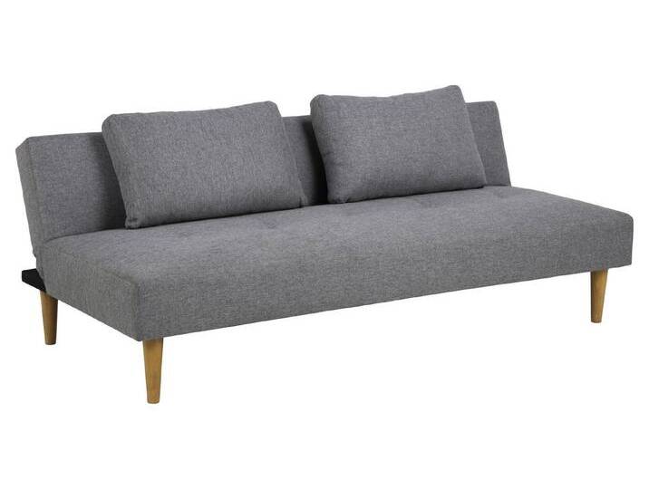 ACTONA GROUP Schlafsofa in Grau, Polyester, Rubberwood - 180x74x86cm (BxHxT), grau von ACTONA-GROUP