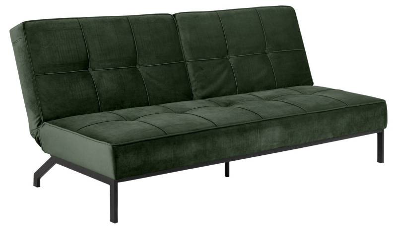 ACTONA GROUP Schlafsofa in waldgrün, Polyester, Stahl - 198x87x95cm (BxHxT) von ACTONA GROUP