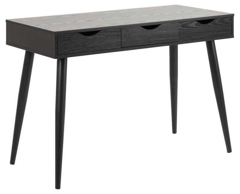 ACTONA GROUP Schreibtisch in schwarz, MDF, Stahl - 110x77,1x50cm (BxHxT) von ACTONA GROUP