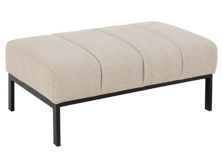 ACTONA GROUP Sitzhocker in Beige, Stoff - 100x41x61cm (BxHxT), beige von ACTONA-GROUP