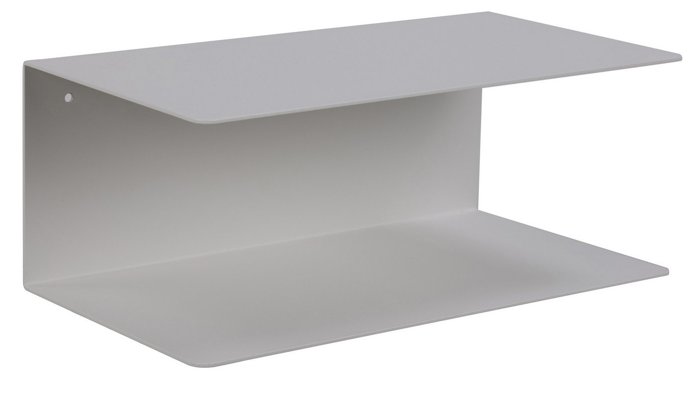 ACTONA GROUP Wandregal (2er-Set) in weiss, Stahl - 35x14x20cm (BxHxT), 2er-Set von ACTONA GROUP