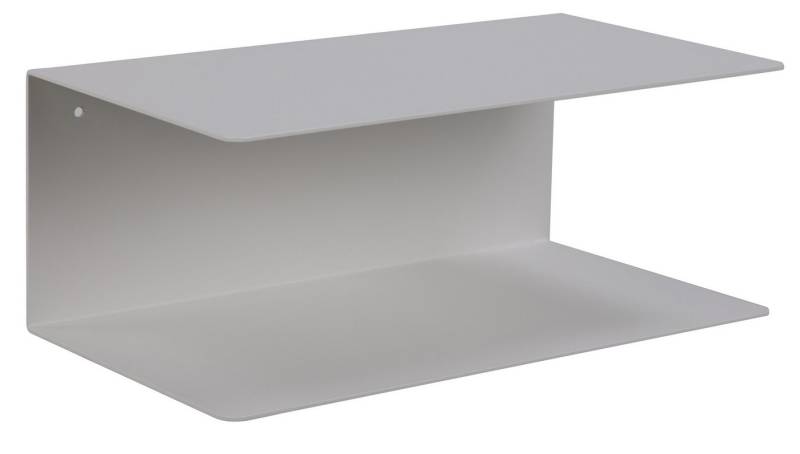 ACTONA GROUP Wandregal (2er-Set) in weiss, Stahl - 35x14x20cm (BxHxT), 2er-Set von ACTONA GROUP