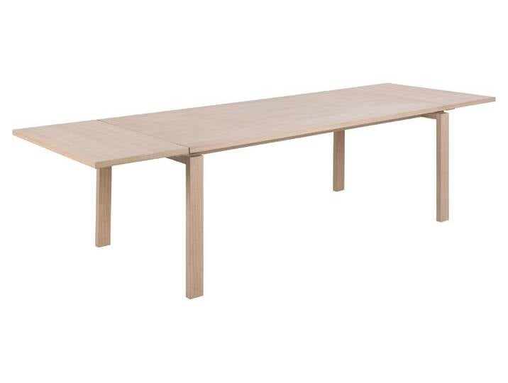 Einlegetischplatte ACTONA GROUP Linley Ausziehplatte , weiß (weiß pigmentiert eiche), MDF, Ansatztischplatten, Eichenfurnier geölt, 2er-Set, B: 50 cm von ACTONA-GROUP