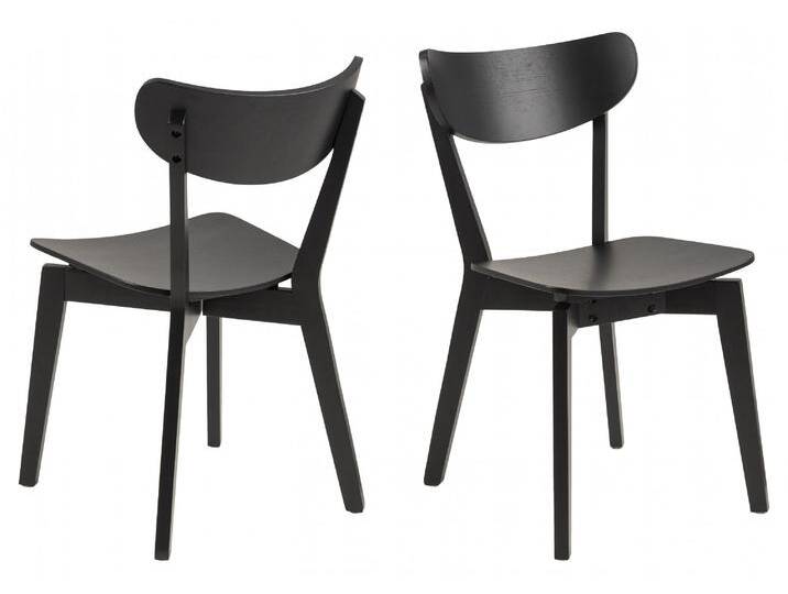 Esszimmerstuhl ACTONA GROUP Roxby , schwarz (schwarz, schwarz), B:45cm H:79,5cm T:55cm, Stühle, Roxby Esszimmer- Küchenstuhl, 2er Set von ACTONA-GROUP