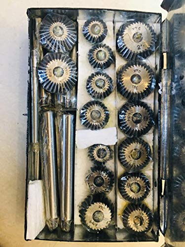 Ventilsitzfräser Satz mit Messern für Oldtimer und Motorräder Erstbezug Kohlenstoff Cutter (15-teiliges Set) von ACTOOLS