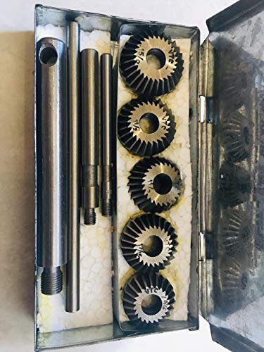 Ventilsitzfräser Satz mit Messern für Oldtimer und Motorräder Erstbezug Kohlenstoff Cutter (5-teiliges Set) von ACTOOLS