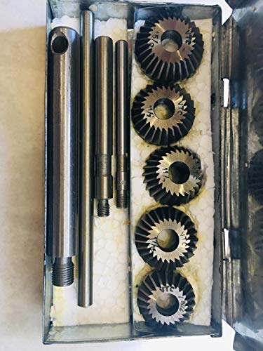 Ventilsitzfräser Satz mit Messern für Oldtimer und Motorräder Erstbezug Kohlenstoff Cutter (5-teiliges Set) von ACTOOLS