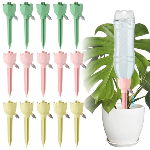 ACTOYS Bewässerungssystem, Bewässerungssystem für topfpflanzen, 15 Stück Automatische Bewässerung Set, Blumen Bewässerung Urlaub, Bewässerung Garten Balkon für Pflanzen, Topfpflanzen, Blumen (D) von ACTOYS