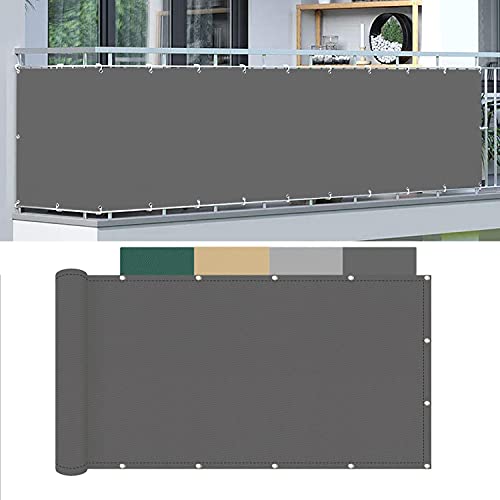 ACUY Balkonverkleidung 70x1100cm, UV-Schutz Balkonverkleidung sichtschutz in div. Größen & Farben Sichtschutz für Gartenzaun & Balkongeländer von ACUY