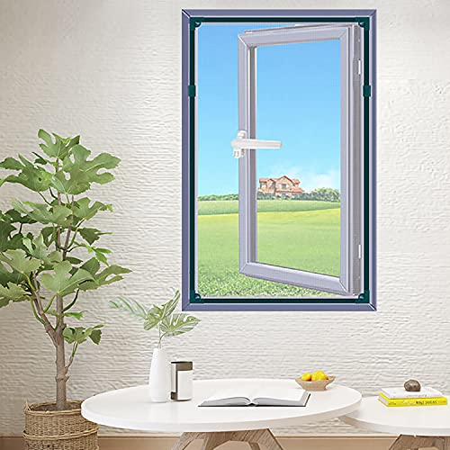 ACUY Fenster Fliegengitter 60x90cm, Verschiedenen GrößEn AuswäHlbar Insektenschutz ​Fliegengitter Fenster nach Maß für Fenster von ACUY