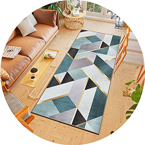 ACUY Teppich Wohnzimmer 40x140cm, LäUfer Teppiche Flur rutschfest, Einfach zu Säubern, Weiche Oberfläche, Kurzflor, für Wohnzimmer Flur Büro Schlafzimmer Küche von ACUY