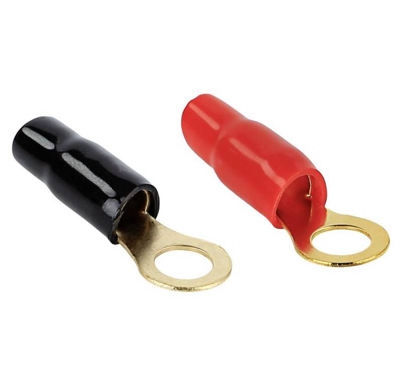 ACV Kabelverbinder-Sortiment ACV Car HiFi Ringkabelschuh 2er Set 20 mm² 8.40 mm Schwarz, Rot von ACV