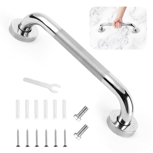 ACWOO Haltegriff Edelstahl Rutschfest, Rutschfeste Haltegriffe WC, Edelstahl Badezimmer Haltegriff, Sicherheitsgriff für Senioren Schwangere Kinder, für Dusche/Schritte/Küche/Schlafzimmer,30 CM von ACWOO