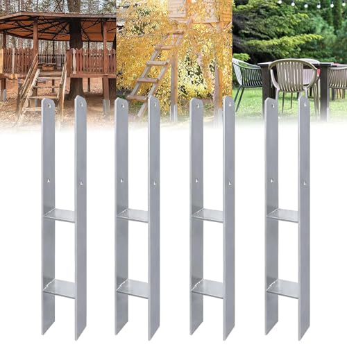 ACXIN 4 Stück H-Pfostenträger H-Anker Pfostenanker Set in Rostfreier Stahl mit Beschichtung, für feste Installationen im Freien, 81x600mm, 5mm Materialstärke ACXIN 4 Stück H-Pfostenträger H-Anker Pfostenanker Set in Rostfreier Stahl mit Beschichtung, für feste Installationen im Freien, 81x600mm, 5mm Materialstärke von ACXIN