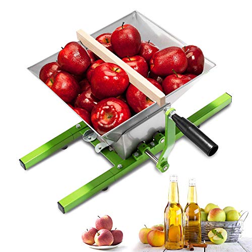 ACXIN 7L Edelstahl Obstmühle, Maischepresse, Obstzerkleinerer, Apfelpresse Obstpresse, Obst Schredder, mit Handkurbel von ACXIN