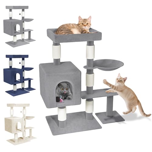 ACXIN Katzenkratzbaum Kratzbaum Stabil Katzenbaum mit Katzenhöhle Kratzsäulen und Plattformen Katzenhaus Kletterbaum für Katzen Katzenmöbel Höhe 93 cm, Typ D - Hellgrau ACXIN Katzenkratzbaum Kratzbaum Stabil Katzenbaum mit Katzenhöhle Kratzsäulen und Plattformen Katzenhaus Kletterbaum für Katzen Katzenmöbel Höhe 93 cm, Typ D - Hellgrau von ACXIN