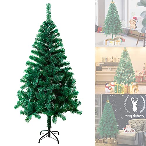 ACXIN Weihnachtsbaum Künstlich 120cm mit 180 Spitzen,Tannenbaum künstlich Edeltanne Schnellaufbau inkl. Metallständer- Grün 1,2m von ACXIN