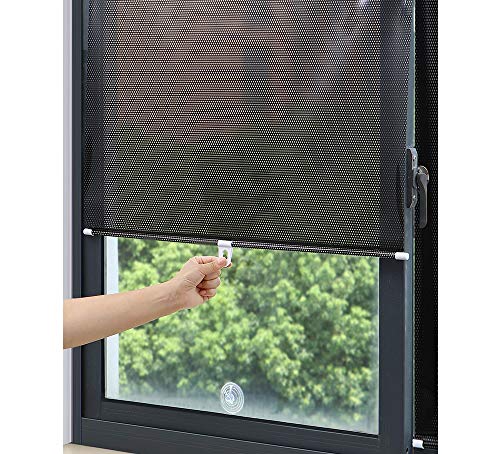 Saugnapfes Rollo Fensterrollo Sonnenschutz Verdunkelungsrollo Sichtschutz und Sonnenschutz, ohne Bohren (58 x 125 cm) von ACYOUNG