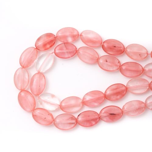 10×14mm Natürliche Wassermelonen-rote flache ovale Steinperlen Lose Trennperlen aus Edelsteinen für DIY Halsketten Armbänder Schmuckherstellung 10×14mm Natürliche Wassermelonen-rote flache ovale Steinperlen Lose Trennperlen aus Edelsteinen für DIY Halsketten Armbänder Schmuckherstellung von ACYUNLEI