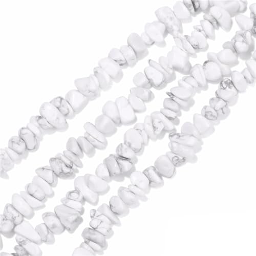 5-8mm natürliche Howlite unregelmäßige Chips Stein Perlen Kristall Edelsteine für DIY-Schmuck machen Handwerk liefert Charms sortiert 30-33" von ACYUNLEI