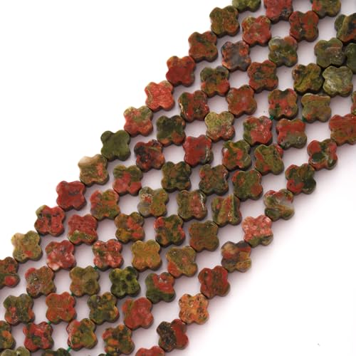 8mm Unakite Naturstein Facettierte Klee Perlen Vier-Blatt Abstandshalter Lose Perlen für DIY Schmuck Herstellung Perlen 8mm Unakite Naturstein Facettierte Klee Perlen Vier-Blatt Abstandshalter Lose Perlen für DIY Schmuck Herstellung Perlen von ACYUNLEI