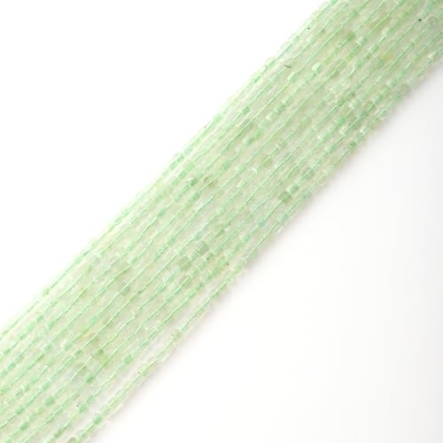 Facettierte natürliche 2-3mm Grüner Peridot Quarz Würfel Quadrat lose Perlen Edelstein kleine lose Perlen Heilung Kristall Energie Stein für DIY-Schmuck machen 15" von ACYUNLEI