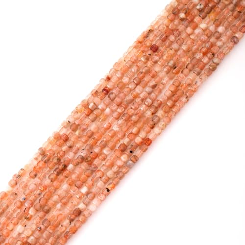 Facettierte natürliche 2-3mm Orangefarbener Sonnenstein Würfel Quadrat lose Perlen Edelstein kleine lose Perlen Heilung Kristall Energie Stein für DIY-Schmuck machen 15" Facettierte natürliche 2-3mm Orangefarbener Sonnenstein Würfel Quadrat lose Perlen Edelstein kleine lose Perlen Heilung Kristall Energie Stein für DIY-Schmuck machen 15" von ACYUNLEI