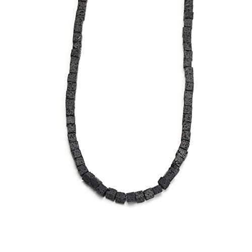 Naturstein 4×4mm Square Cube Lava Edelstein lose Perlen Kristall Energie Heilung Macht für Schmuck machen Macht Perlen 15" von ACYUNLEI