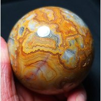 Aaa Natural Polished Mexico Banded Achat Kristall Kugel Heilung /Palmstein Kugel/Chakra/Reiki/Meditation/Besonderes Geschenk/Heilkristall von ACagatecrystal