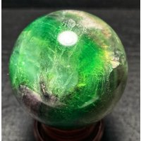 Top Natürliche Fluorit Quarz Kristall Kugel Heilung/Achat Heilstein Energie Geschenk von ACagatecrystal