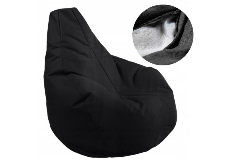 AD.CON Sitzsack Sitzsack Puff Relax-Sessel Bodenkissen Bean Bag mit Füllung AD.CON (Sitzsack mit Füllung), Hergestellt in Polen von AD.CON