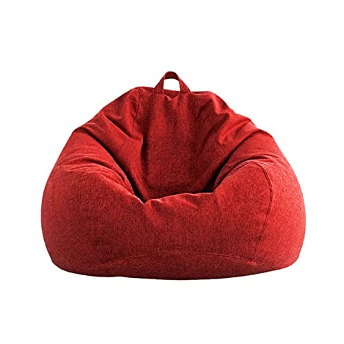 AD.CON Sitzsack mit ECO Füllung, Puff, Relax-Sessel, Sitzkissen, Bodenkissen, Bean Bag 80x90x50 185L Rot von AD.CON