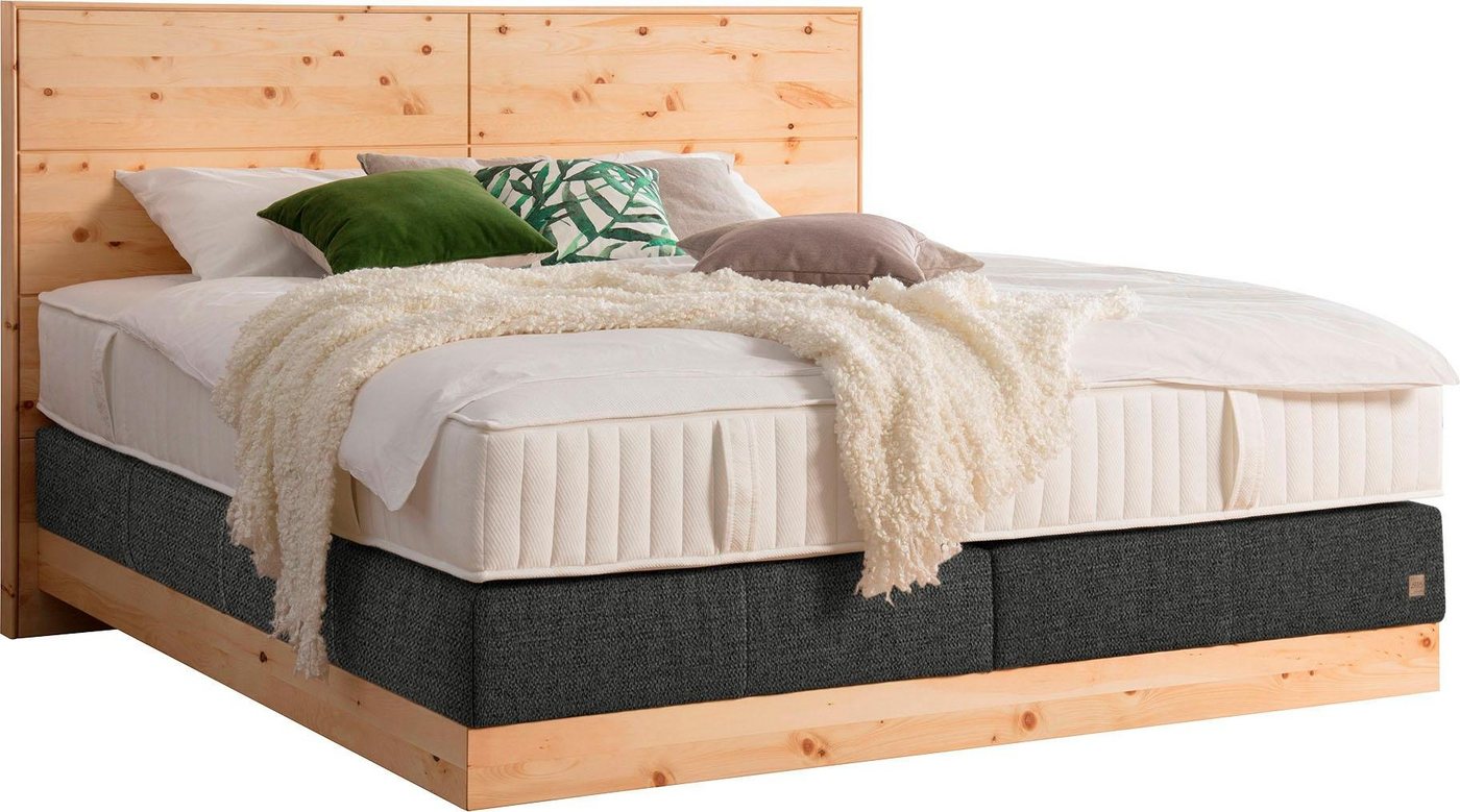 ADA premium Boxspringbett Chalet, Grand Comfort TF 1000 PM, Zirbenholz natur geölt von ADA premium