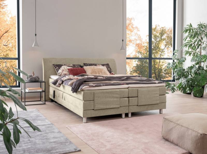 ADA trendline Boxspringbett Edina, mit motorischer Verstellung, inklusive Matratzen und Topper von ADA trendline