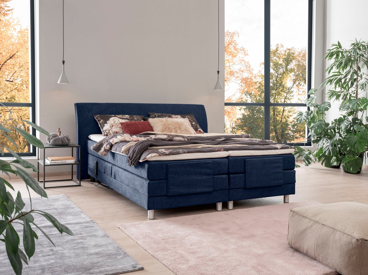 ADA trendline Boxspringbett Edina, mit motorischer Verstellung, inklusive Matratzen und Topper von ADA trendline