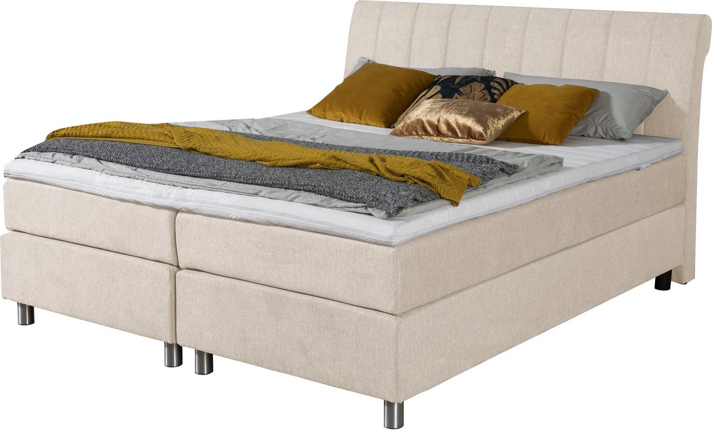 ADA trendline Boxspringbett Elsa fix, inklusive Matratze und Topper, in verschiedenen Größen und Härtegraden von ADA trendline