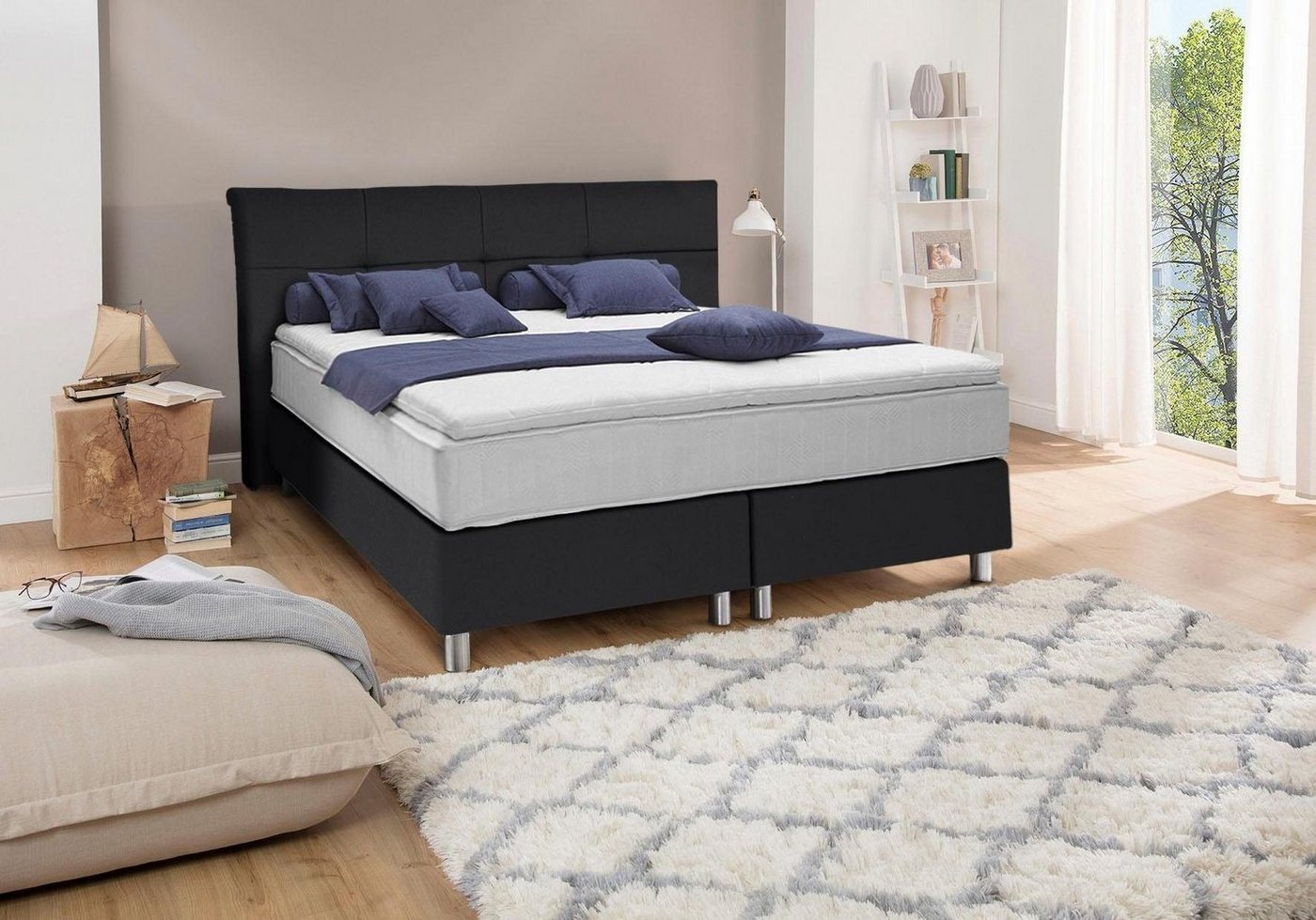 ADA trendline Boxspringbett Fara, mit getuftetem Kopfteil von ADA trendline