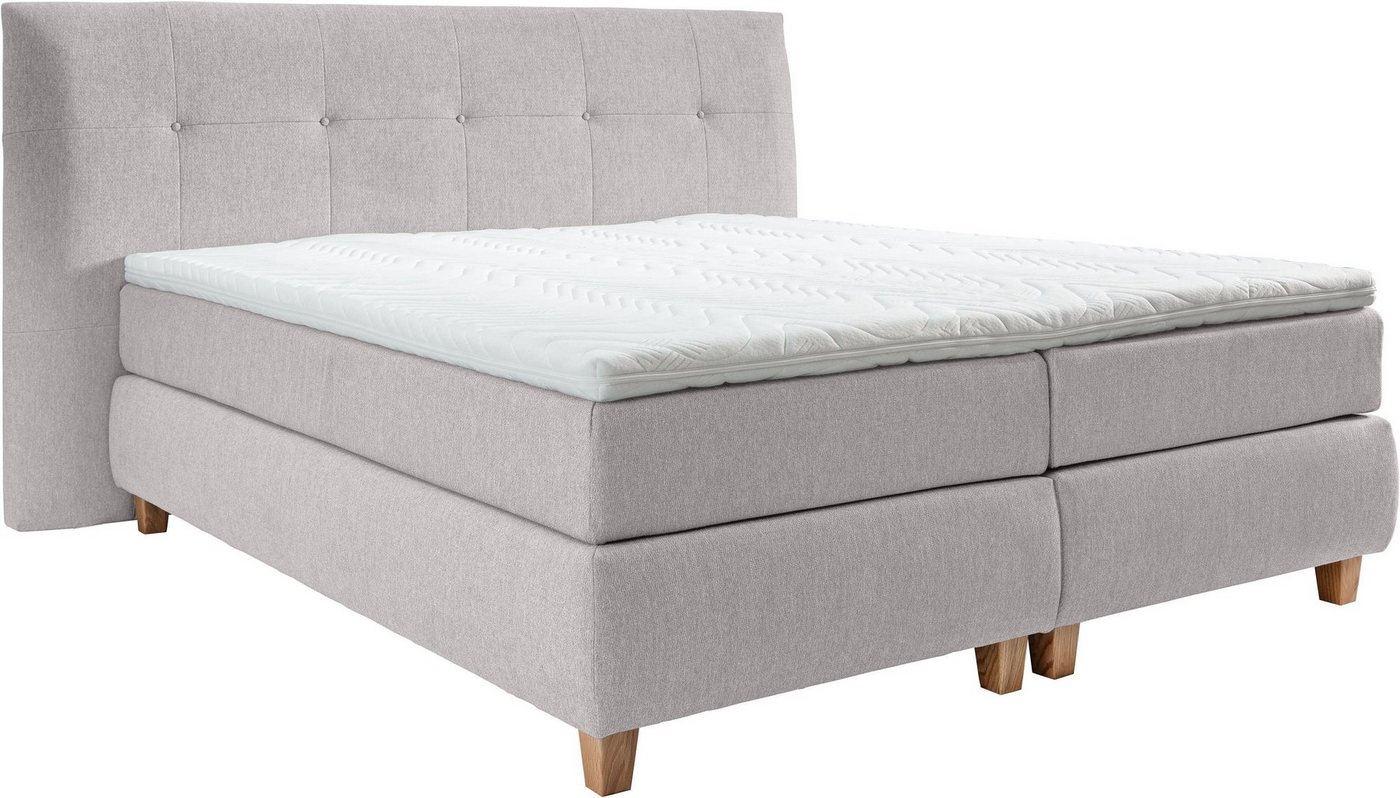 ADA trendline Boxspringbett Luella, ADA trendline Boxspringbett, inkl. Matratze und Viscoschaum-Topper von ADA trendline