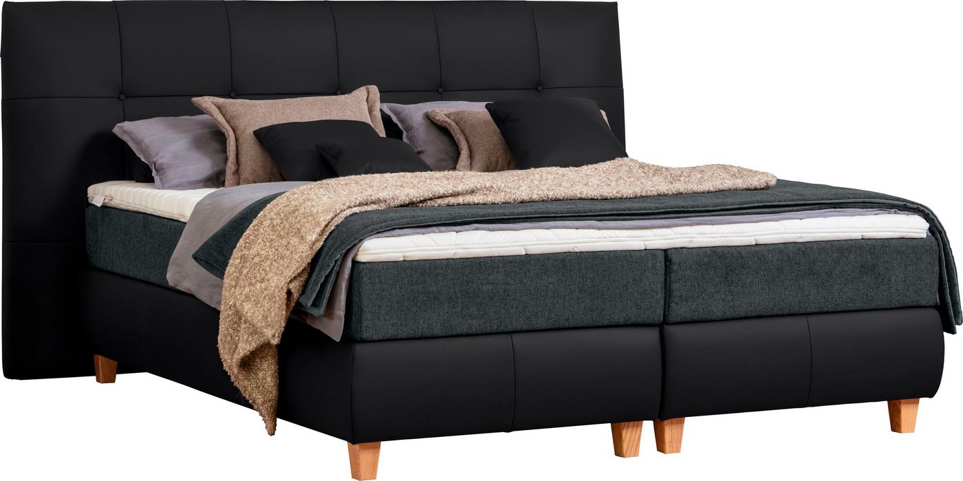 ADA trendline Boxspringbett Luella, ADA trendline Boxspringbett, inkl. Matratze und Viscoschaum-Topper von ADA trendline