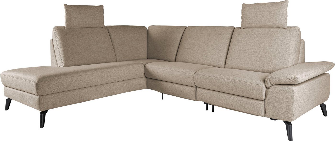 ADA trendline Ecksofa, inkl. Kopfstützen, wahlweise mit Relaxfunktion, Breite: 267 cm von ADA trendline