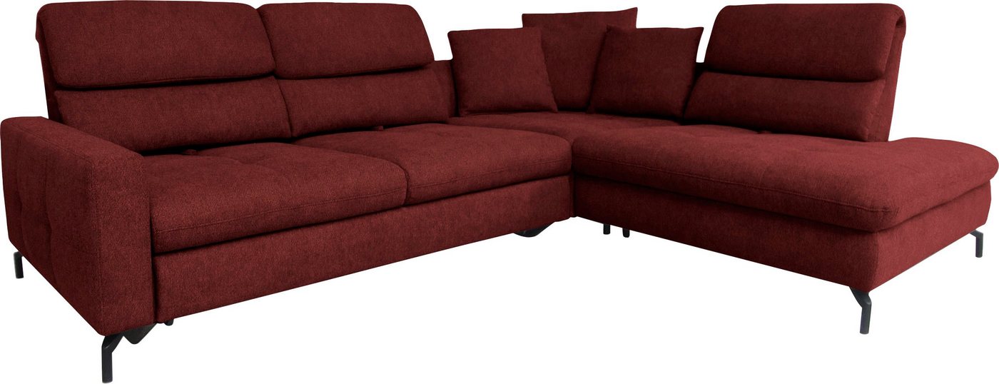 ADA trendline Ecksofa Louis, Breite 260 cm, Rückenlehnenverstellung, wahlweise mit Bettfunktion von ADA trendline