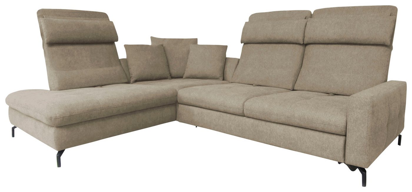 ADA trendline Ecksofa Louis, Breite 260 cm, Rückenlehnenverstellung, wahlweise mit Bettfunktion von ADA trendline