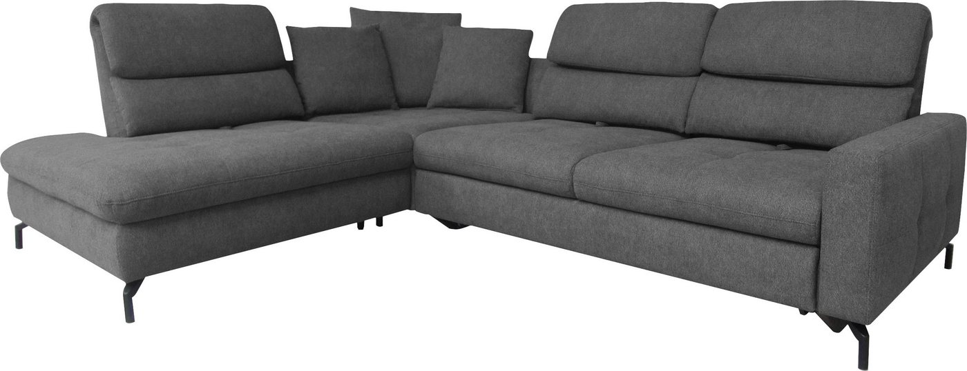 ADA trendline Ecksofa Louis, Breite 286 cm, Rückenlehnenverstellung, wahlweise mit Bettfunktion von ADA trendline