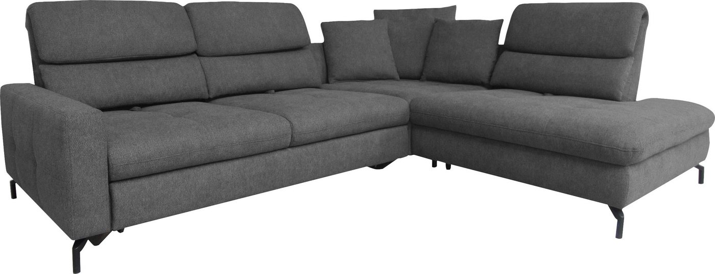 ADA trendline Ecksofa Louis, Breite 286 cm, Rückenlehnenverstellung, wahlweise mit Bettfunktion von ADA trendline