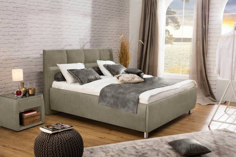 alina Nachttisch Nadina, mit Glasplatte von alina