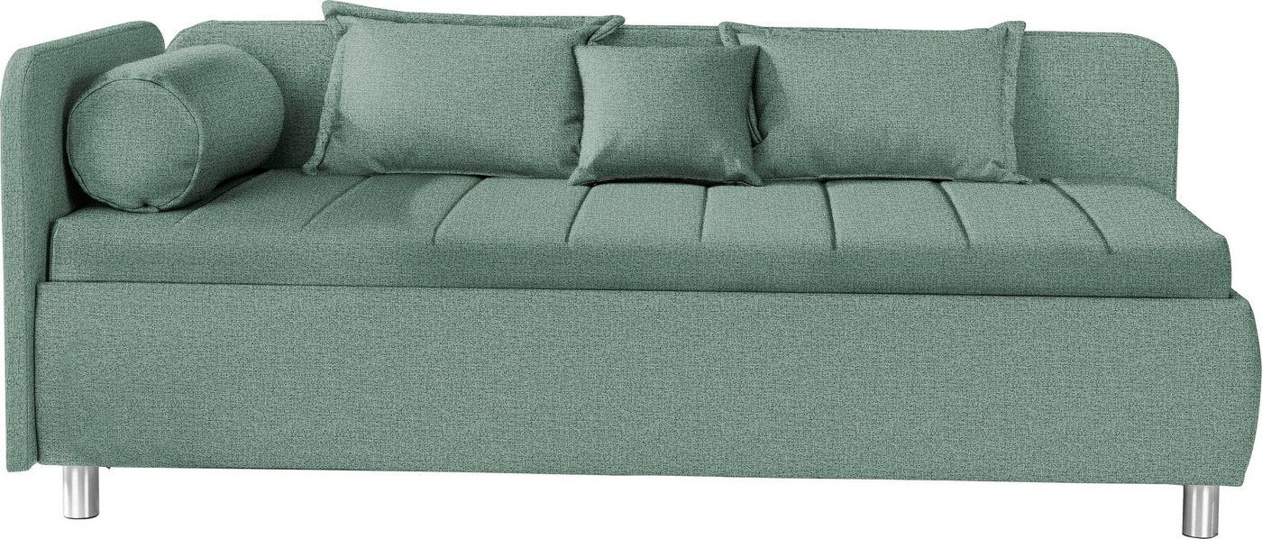 alina Schlafsofa Kiana, mit Bettkasten und Zierkissen, Liegefläche 90/200 cm oder 100/200 cm von alina