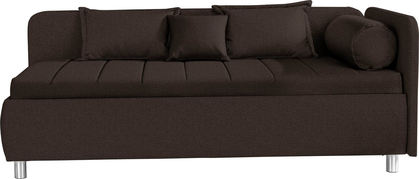 alina Schlafsofa Kiana, mit Bettkasten und Zierkissen, Liegefläche 90/200 cm oder 100/200 cm von alina